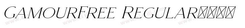 GamourFree Regular字体转换